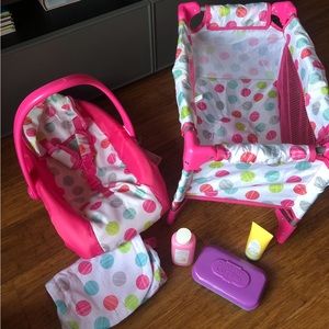 Crib bag and baby holder for dolls
